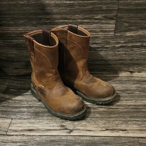 Men's Brown Leather Work Boots Herman Survivors
